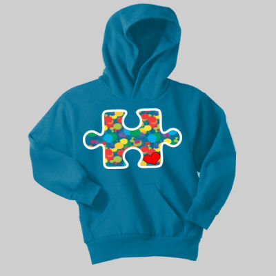 Youth - Puzzle Piece Hoodie - Autism Awareness Thumbnail